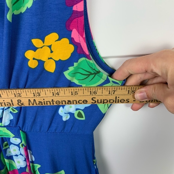 Matilda Jane MEDIUM Maxi Dress Tropical Floral Pockets Vacation Cruise - Picture 7 of 11
